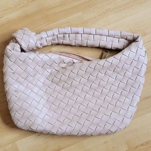 Woven Light Pink Handbag